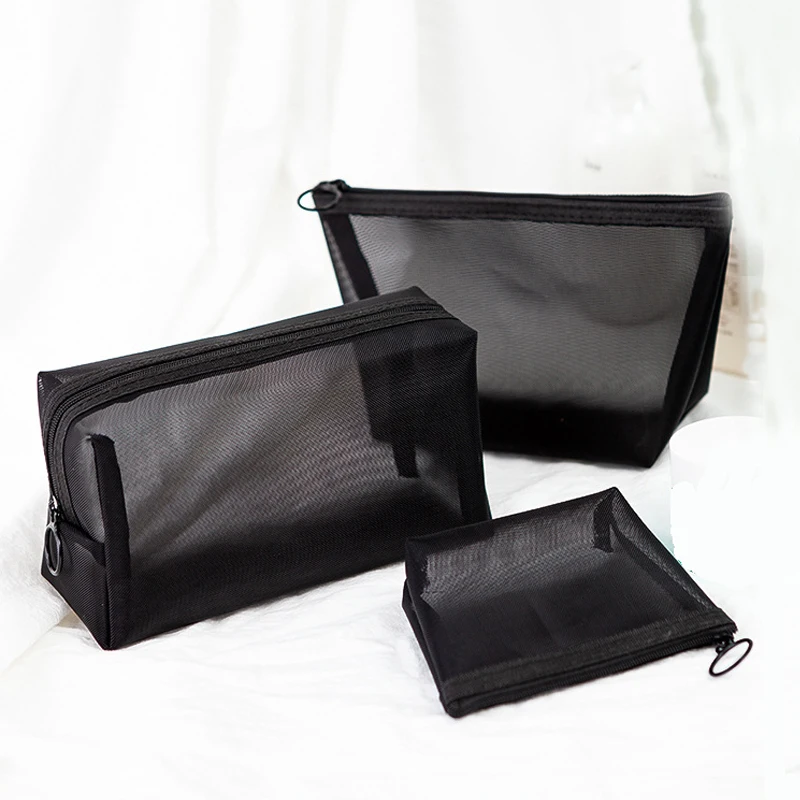large black toiletry bag