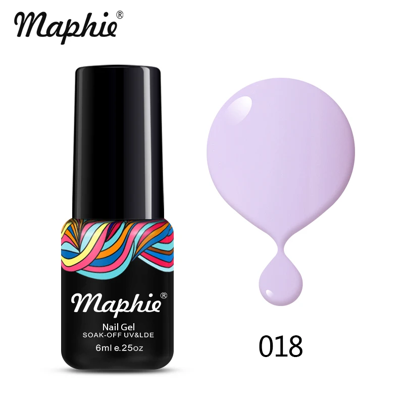 Maphie, 6 мл, золотой цвет, Гель-лак, мерцающий блеск, УФ светодиодный Гель-лак для ногтей, долговечный УФ-лак для ногтей, лак для ногтей, замочить, светодиодный клей - Цвет: 018