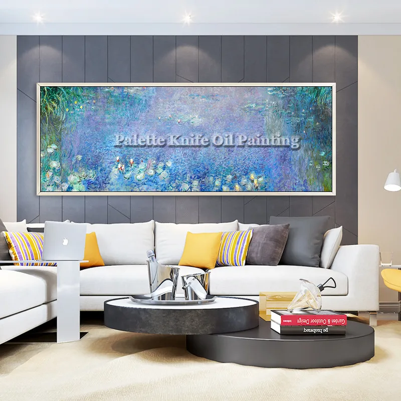 

Canvas oil Painting Claude monet painting caudro decoracion Water Lily landscape wall Art pictures for living room Home decor31