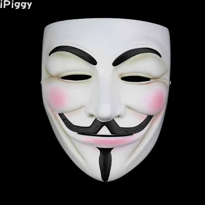 IPiggy высокое качество V значит вендетта маска смолы Anonymous Маска Гая Фокса сбора домашнего декора вечерние Косплэй линзы