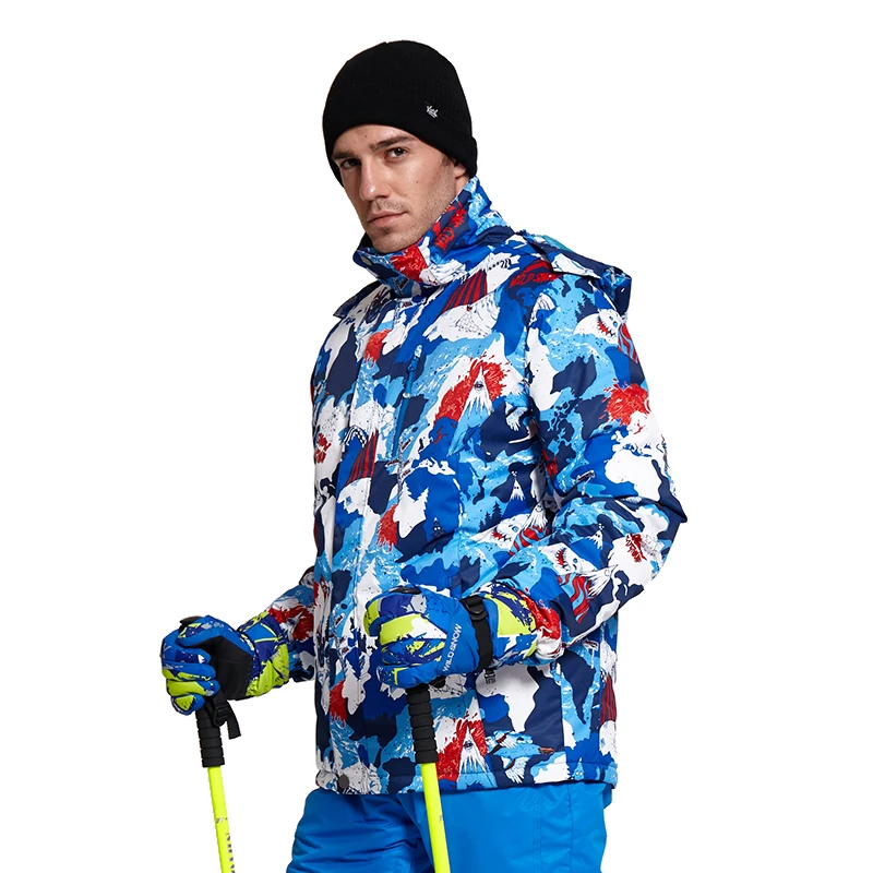 WILD SNOW Winter Ski Jackets Men Outdoor Thermal Windproof Waterproof