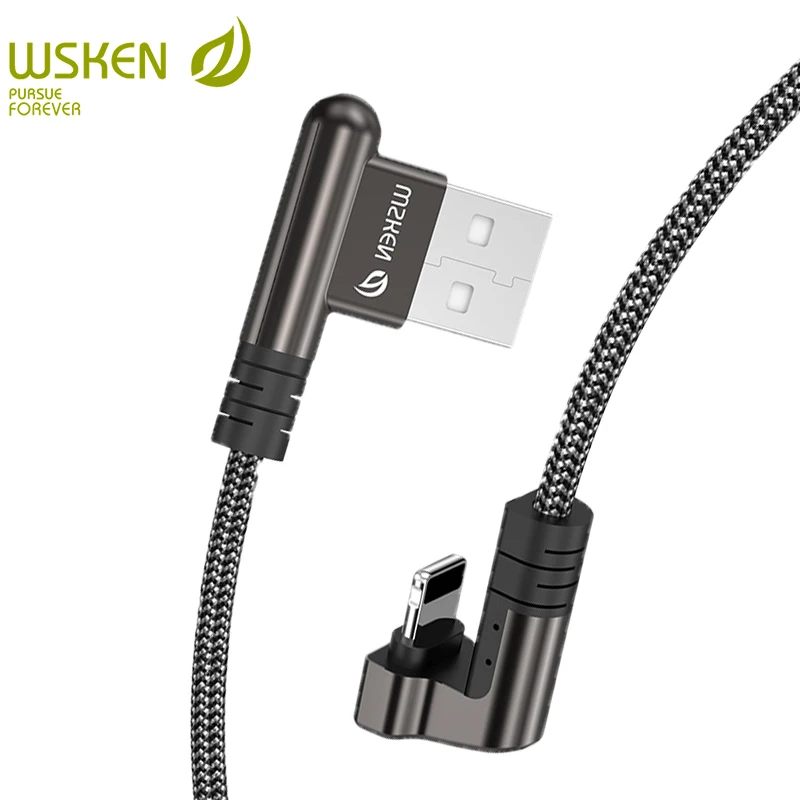 Для iPhone Зарядное устройство кабель WSKEN U1 u-образный 2.4A зарядное с быстрой зарядкой