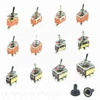 2 Position ON/OFF/ON Toggle Switch SPDT DPDT Self-locking 15A 25A 250V 3 Terminal 6 Pin 12mm Mounted Waterproof Switches Cover ► Photo 1/4