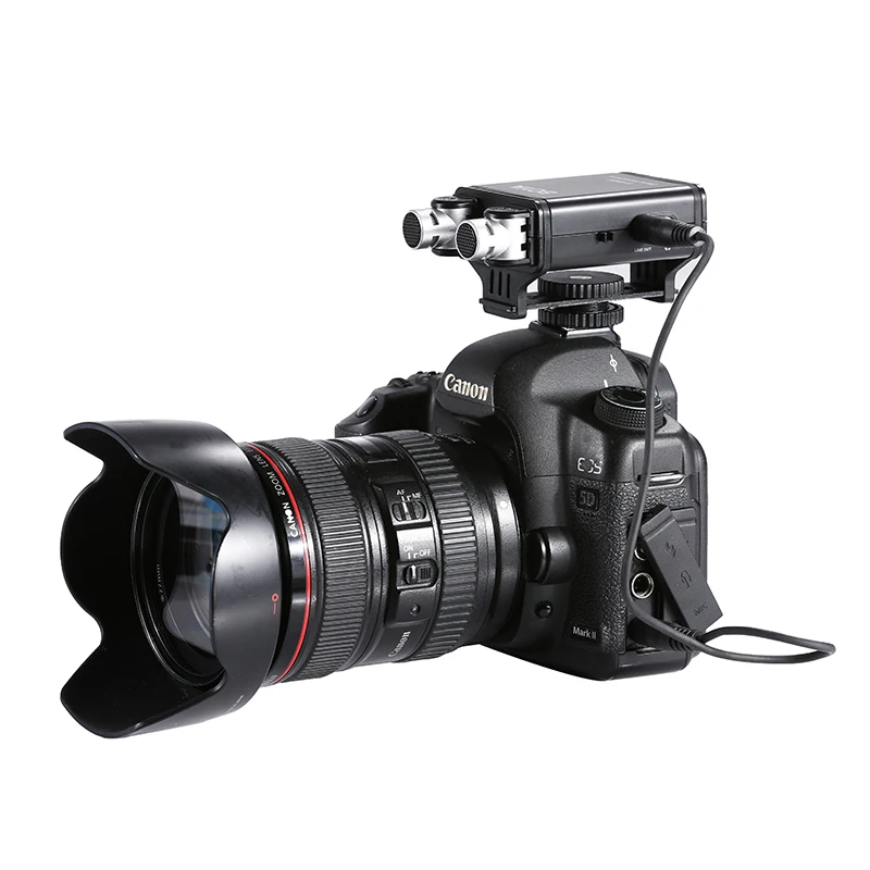 BOYA BY SM80 стерео проводной видеомикрофон с ветровым стеклом для Canon Nikon Sony DSLR камера