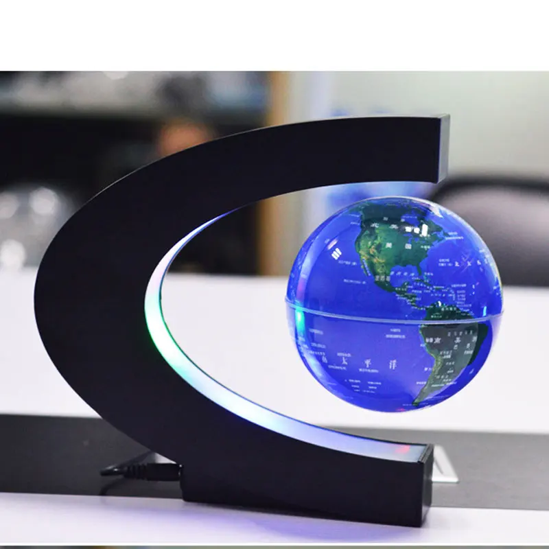 

3 Colors Style Floating World Map Ball Lamp Magnetic Levitation Globe Night Light Office Home Decoration Terrestrial Globe lamp