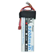 XXL Lipo Battery 5200mAh 11.1V 3S 35C RC LiPo Battery for T-REX 550 Monster Truck RC Fixed-wing Helicopter