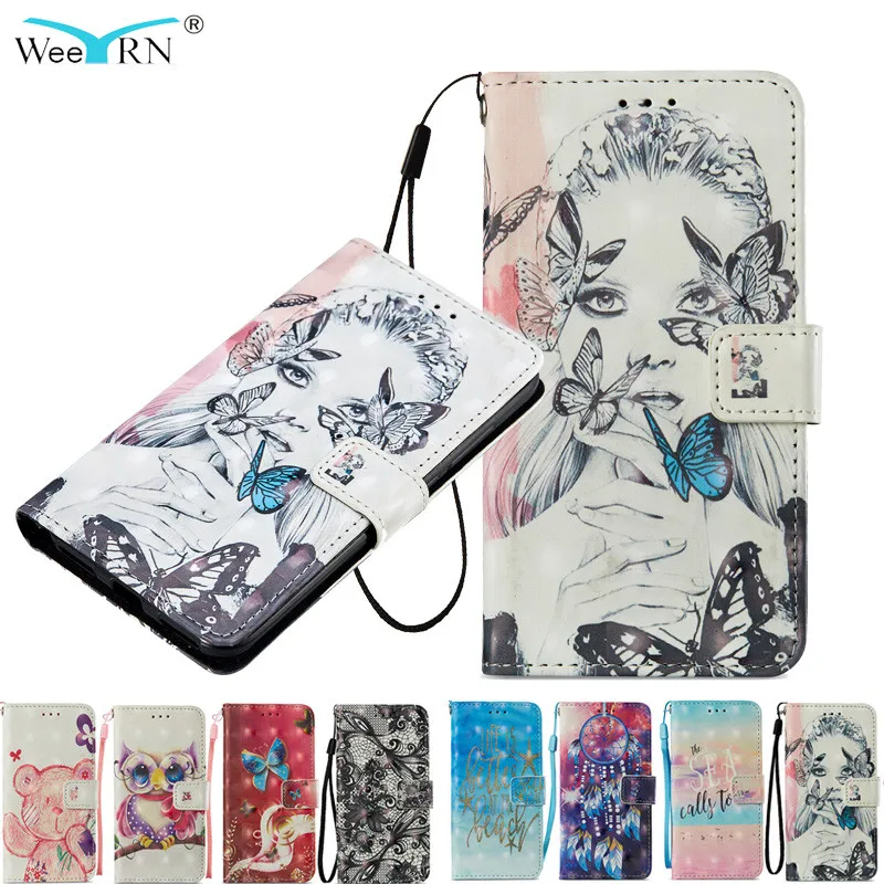 

WeeYRN 3D Cute Case Xiaomi Redmi note 5A Prime Luxury Case PU Leather Flip Wallet Silicone Cover Xiaomi Redmi 5A / note 5A Prime