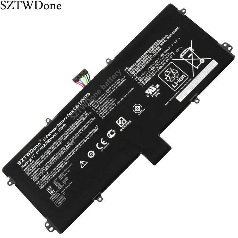 SZTWDone C21 TF201XD Аккумулятор для ноутбука ASUS Eee Pad TF201 7 4 V 2260MAH 16WH|Аккумуляторы