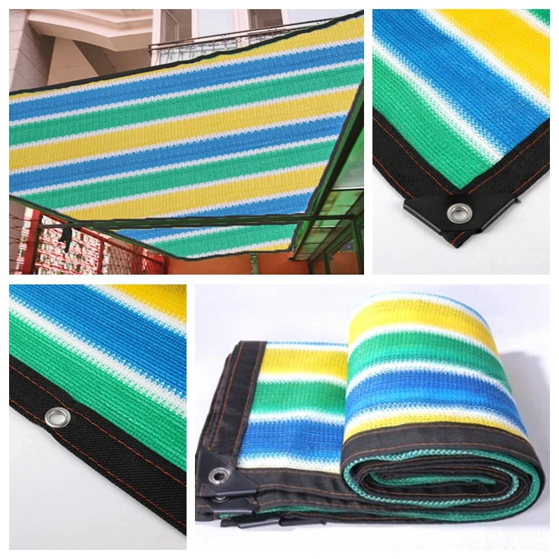 

Tewango Anti-UV HDPE Sunshade Net Outdoor Garden Sunscreen Shade Cloth Plant Greenhouse Cover Swimming Pool Shading Net 4colors