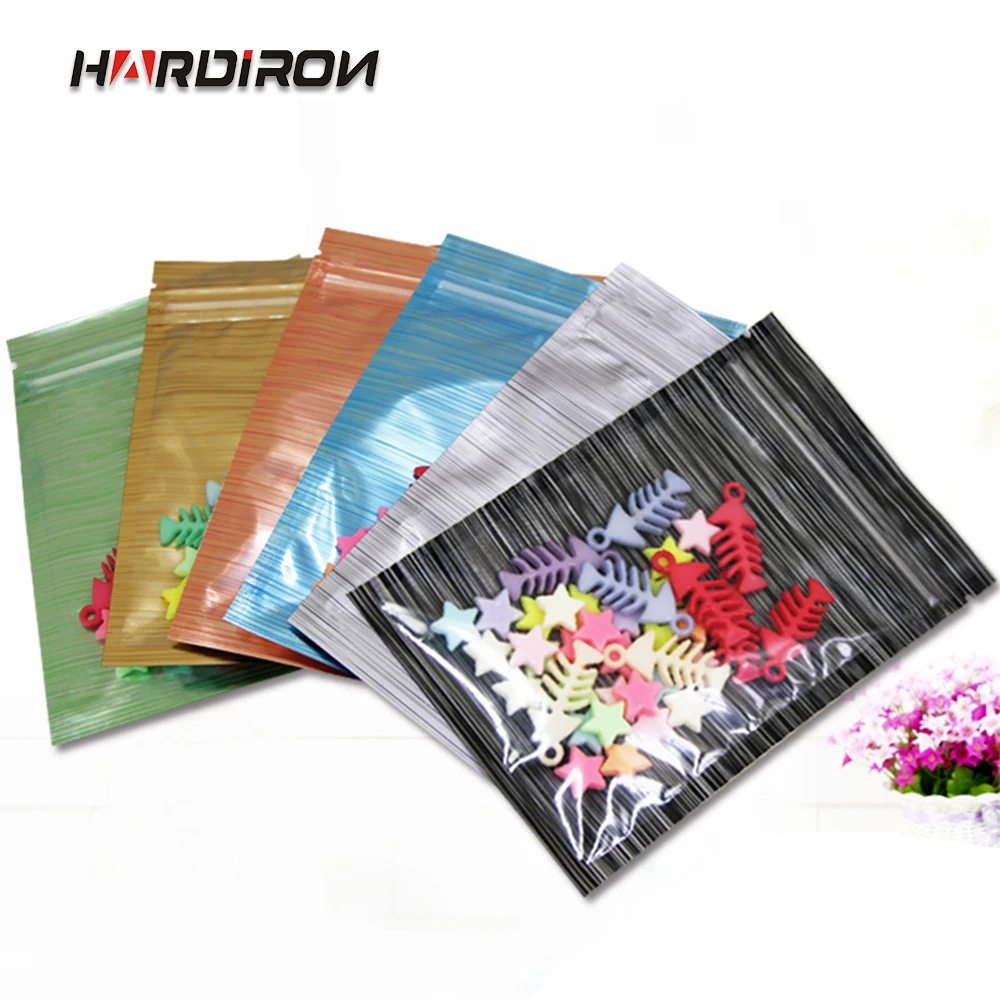 

100PCS Color Wiredrawing Semi-Transparent Self-sealing Bag Gift Customized Try Out the Flower Tea Powder Aluminum Foil Bag
