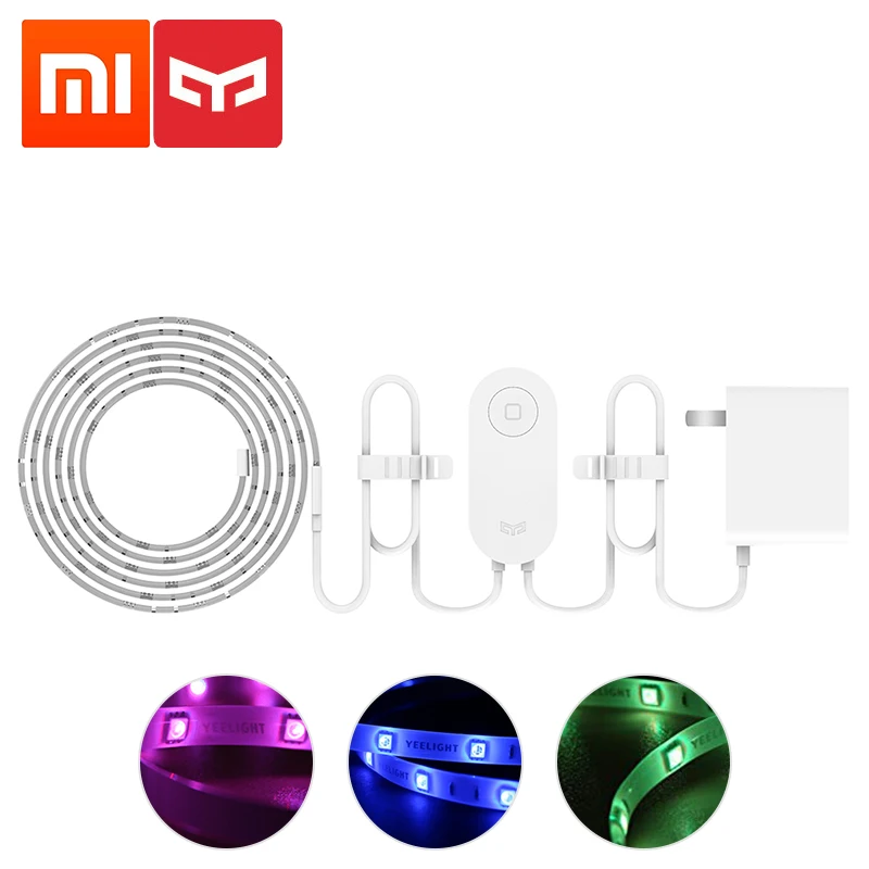 Xiaomi Yeelight умная световая полоса 2 м светодиодный RGB WiFi приложение дистанционное