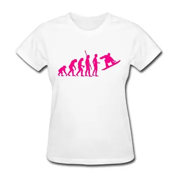 

Evolution Snowboardinger Women's T-Shirt Women Funny Shirts Cotton Tops T Shirt Women Lovely Style Hot Sale Shirt Brand