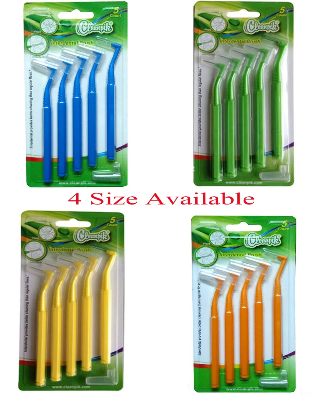 4 Size Available Dental Interdental Brush High Strength Brush Long