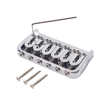 

Guitar Bridge Plate Fixed Steel Guitar With Wrench Saddle For Parts Electric Guitar