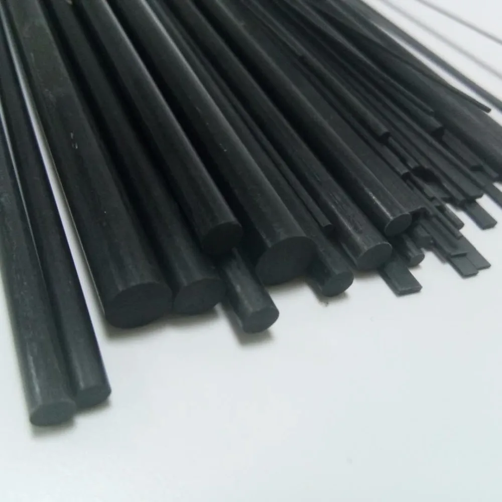 

5 Pieces of Carbon Fiber Rods diameter 0.5mm 0.8mm 1.5mm 2.5mm 3.5mm 4.5mm Length 500mm for RC Airplane Parts
