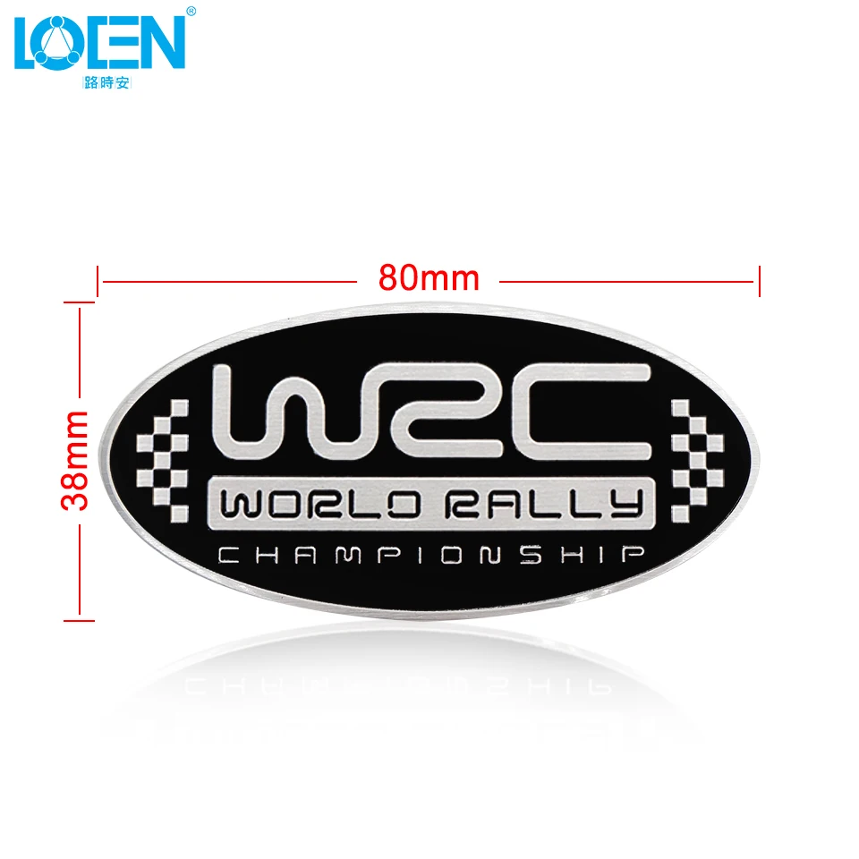 LOEN WRC Чемпионат мира по ралли гоночный автомобиль Стайлинг алюминиевая наклейка