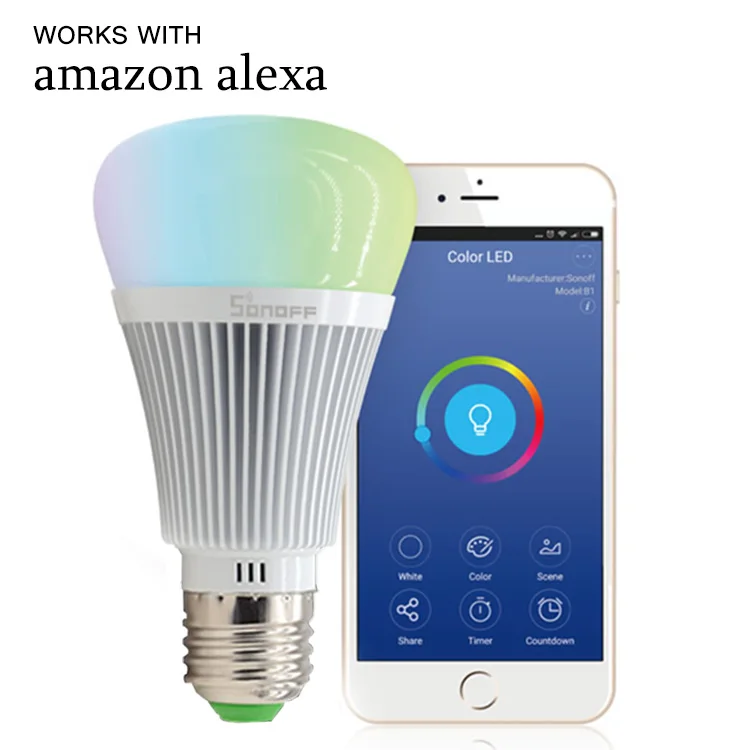 6W E27 Led Bulb Dimmer Wifi Smart Light Bulbs Remote Control Wifi Light
