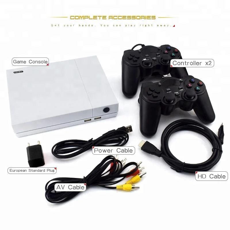 HD игровая консоль 64 бит Поддержка 4K выход для HDMI ТВ Встроенный 800 игр PS1/G. B. A. Ретро