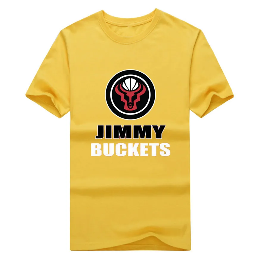Хит футболка с логотипом Jimmy Butler 100% хлопок модная короткими рукавами и круглым