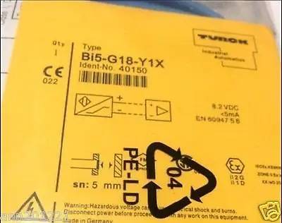 

DHL/EMS 2 LOTS NEW IN Bag Turck Proximity Switch BI5-G18-YIX-A2