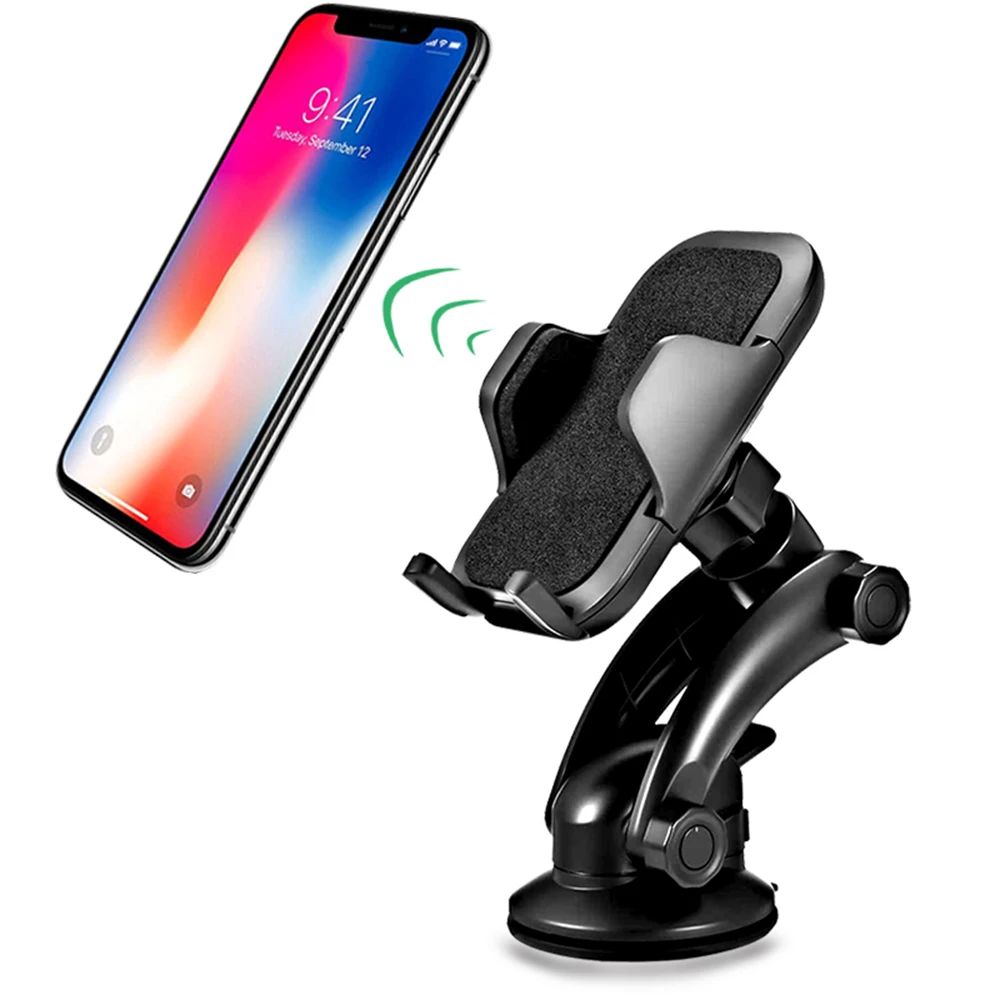 

Universal Mobile Phone Car Holder Flexible Rotatable Suction Cup Type Car Mount Holder Stand Bracket used to air outlet together