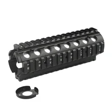Новинка 6,6 дюймов RIS Handguard Пикатинни 20 мм рельсовая система крепления с 4 рельсами для M4/M16 страйкбол AEG