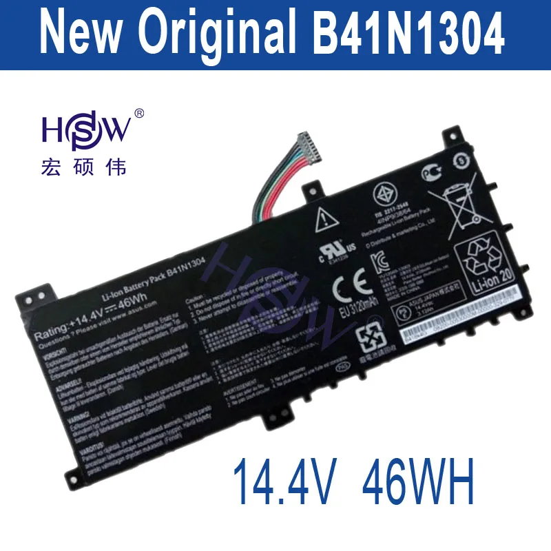 HSW New New Laptop Battery B41N1304 For ASUS VivoBook V451L V451LA Laptop Battery B41N1304 14.4V 46W