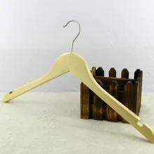 Высококачественная натуральная деревянная вешалка для одежды для гостиницы(12 шт./лот