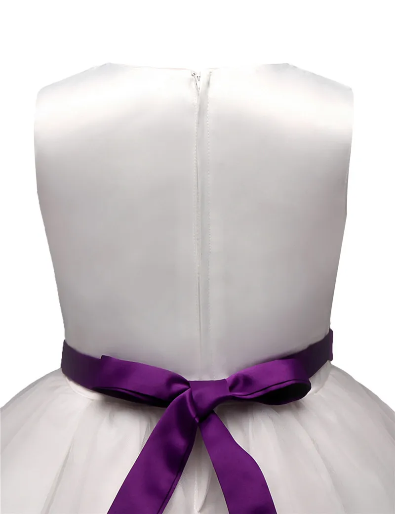 little girl skirt dress Flower Girl Baby Wedding Dress Fairy Petals Children's Clothing Girl Party Dress Kids Clothes Fancy Teenage Girl Gown 4 6 8 10T baby dresses cheap