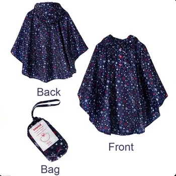 

cute stars Rain coat For Children Kids impermeable Baby Rain Coat Poncho Jackets capa de chuva infantil