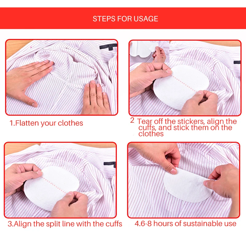 24 шт./12 упаковок подушечки для подмышек, впитывающие пот, Накладка для подмышек, дезодорант для подмышек, впитывающие подушечки против пота