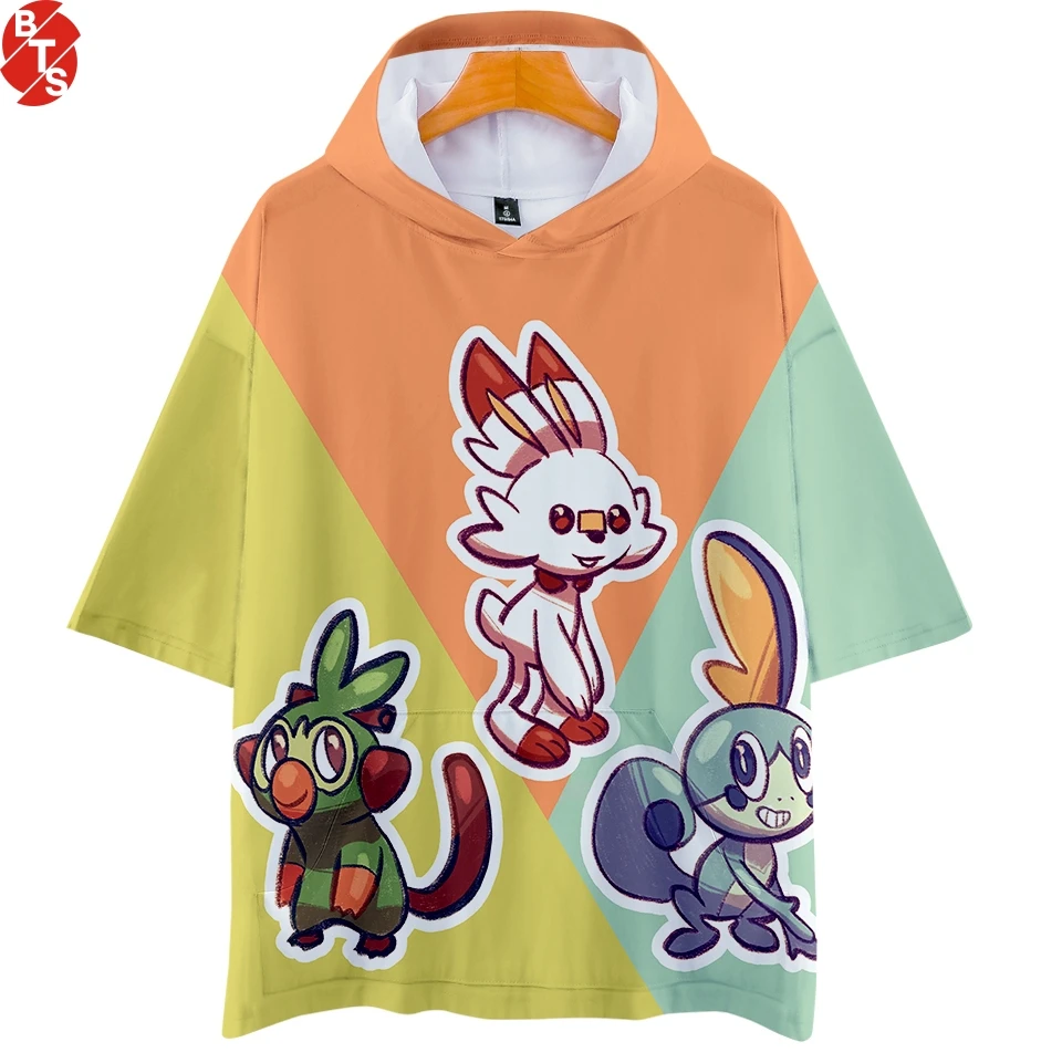 Pokemon Sword and Shield 3D Printed Hooded T-shirt Women/Men Fashion Summer Short Sleeve Tshirt 2019 harajuku Streetwear T Shirt