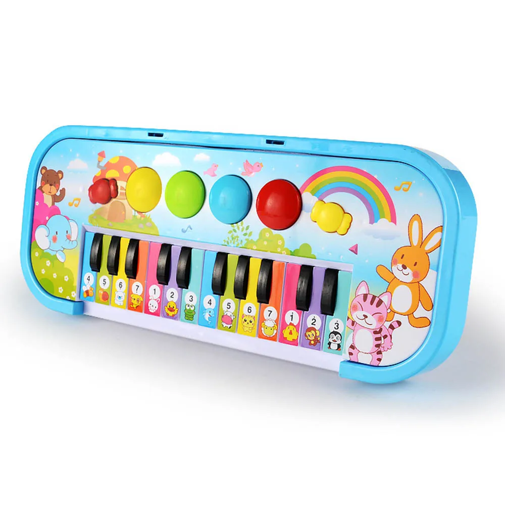 Детские вокальные игрушечный музыкальный инструмент Детские игрушки для малышей животных флэш-пианино с подсветкой развивающие Музыкальные Развивающие игрушки для детского подарка