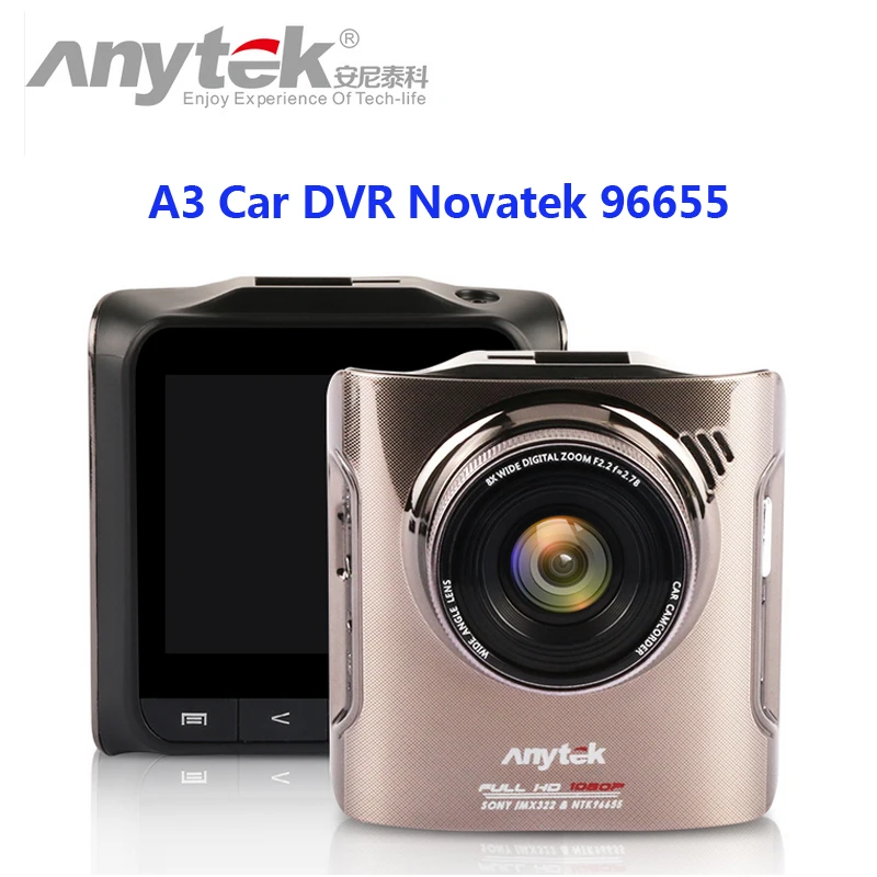 Оригинальный Автомобильный видеорегистратор Anytek A3 Novatek 96655 автомобильная камера