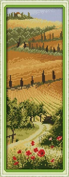 

Italian manor stream Counted Cross Stitch 11CT Printed 14CT Set DIY Chinese Cotton Cross-stitch Kit Embroidery Needlework
