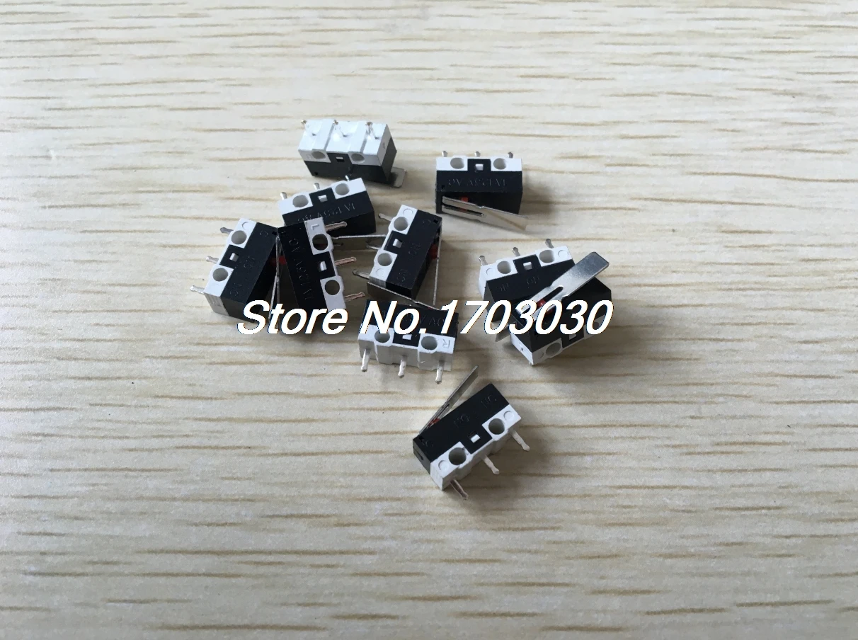 

20 Pcs SPDT 1NO 1NC Momentary Hinge Lever Mini Micro Switches AC 125V 1A 3 Pins