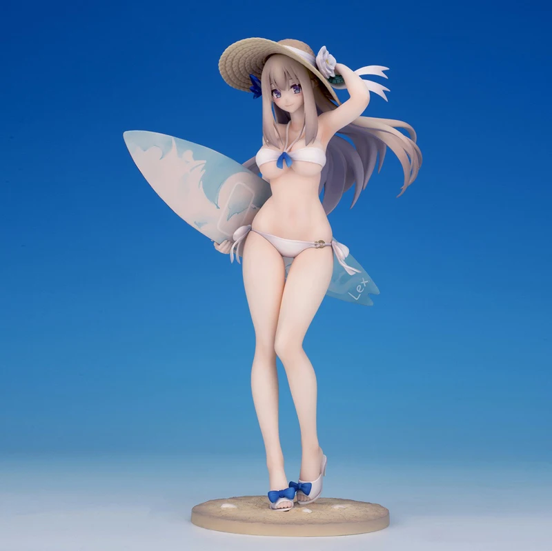 

Sexy 9" Anime Battleship Girl R Lexington Beach Swimsuit Ver. 1/8 Scale Boxed 22cm PVC Action Figure Model Doll Toys Gift