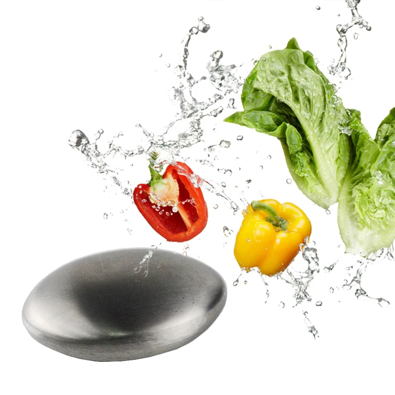 New Stainless Steel Soap Garlic Fish Odor Remover Deodorize Smell From