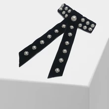 Большой бант Дизайн Мода Элегантный жемчуг заколка для волос