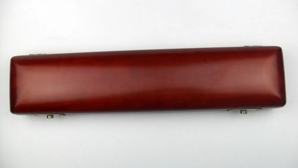 

Wooden Flute Case 16 17 Holes Brown Color Musical Instrument Box