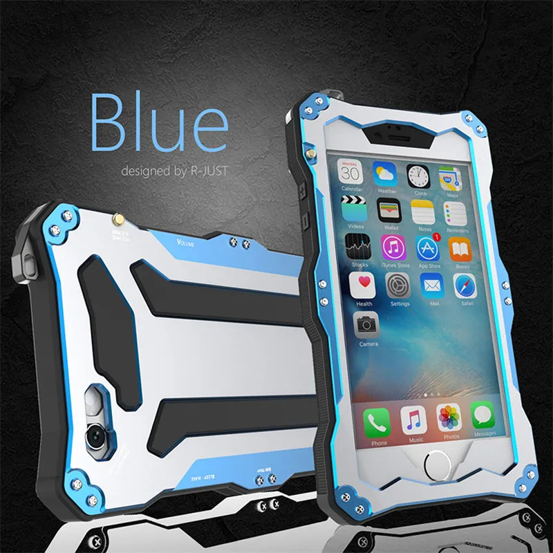 

Unique Alloy Case For iPhone 6S Plus Metal Armor Case Full Protective Cover For Apple iPhone 6 Plus 5.5" Gundam Shockproof Coque