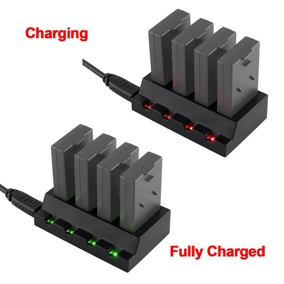 

HOBBYINRC 4 In 1 Porttable 75-90 Mins Charging Charger Hub for Parrot Mini drones Rolling Spider /Mambo / Swing Drone