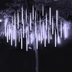 Thrisdar 30 см 50 см метеоритный дождь Рождественская елка Фея свет 8 трубок открытый сад патио сосулька капля снег падающий свет