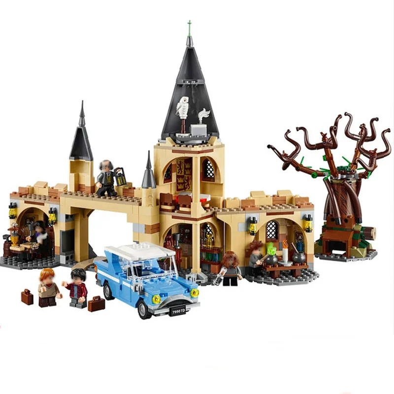 16054 843 шт. замок Харри Поттер Great Wall совместимый Поттер 75953 строительные блоки кирпичи игрушки детские подарки