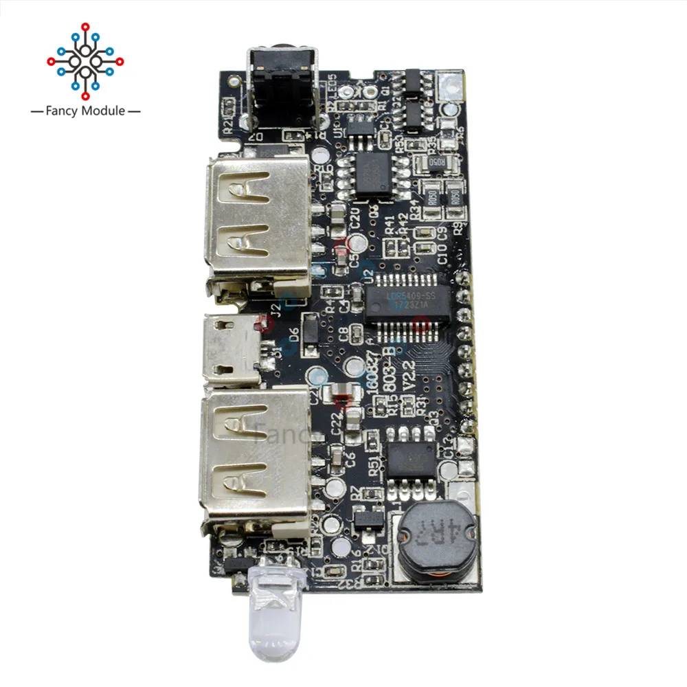 Автоматическая защита! Двойной USB 5V 1A 2.1A Мобильный Внешний аккумулятор 18650