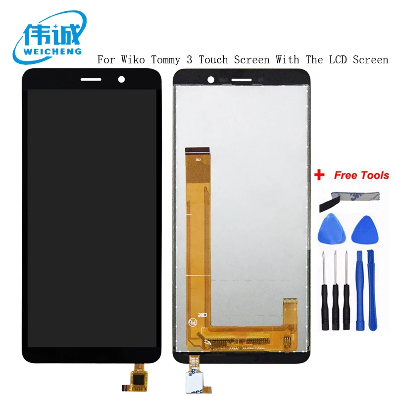 

WEICHENG For Wiko Tommy 3 LCD Display and Touch Screen Digitizer Assembly 5.45 Inch For Wiko Tommy 3 Mobile Phone Accessories