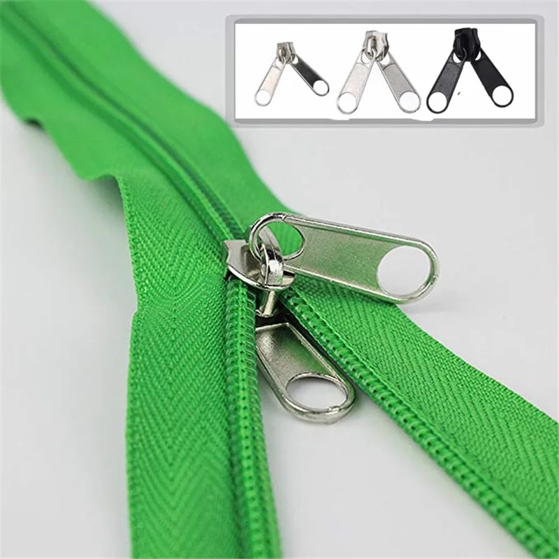 5pcs/bag Fix Zipper Zipper Head Universal Bag Replacement Zip Sliders Instant Repair Fix Zip Fastenings Clothes Accessories zipper repair kit zipper pullers zipper sliders zipper heads zipper accessories