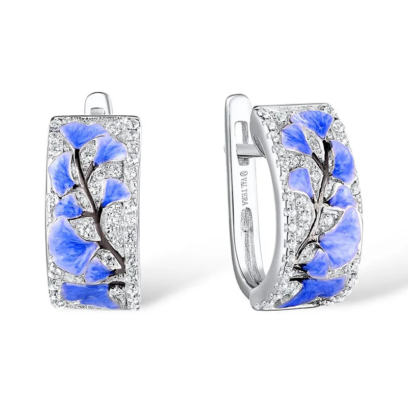 Flower Style Oil Stud Earrings for Women Female Fashion Lovely Ear Ornaments Jewelry Accessories