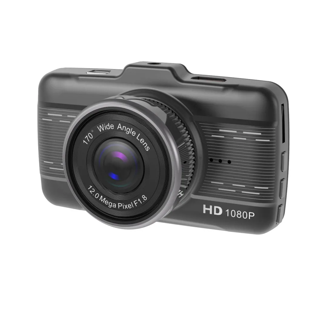 4 дюйма ЖК-дисплей ips с двумя объективами Автомобильный видеорегистратор FHD 1080P приборной панели Камера 170 ° вождения DVR Высокая чувствительность мониторинг парковки 170 ° Угол# P20
