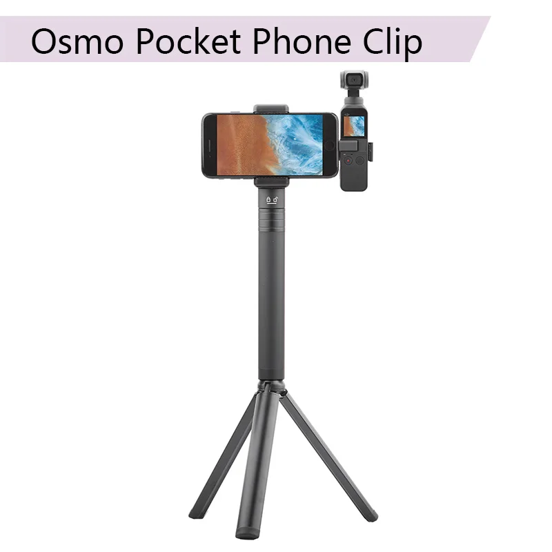 

DJI OSMO POCKET Extension Bar Extend Rod Phone Clip Holder Stick Tripod mount Handheld Gimbal Stabilizer Accessories Spare Parts